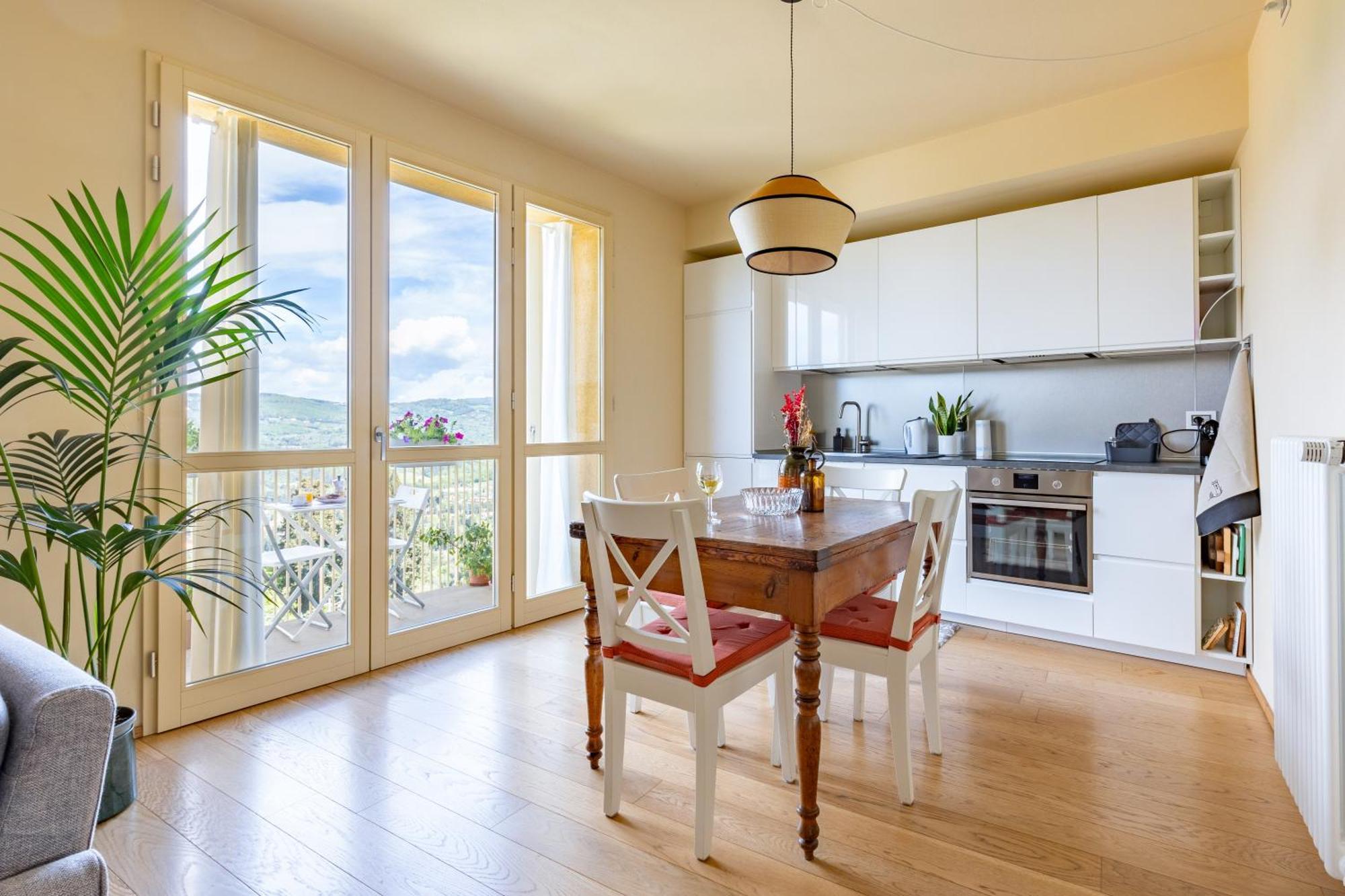 Gladys, Appartamento Con Vista A ฟีเอโซเล ภายนอก รูปภาพ